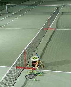 3 Mini Tennis nets in one system