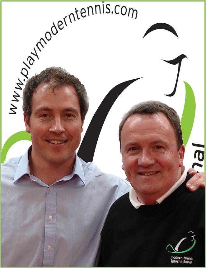 Ross Matheson National Racquets Manager of David Lloyd Leisure with John Littleford of Modern tennis International